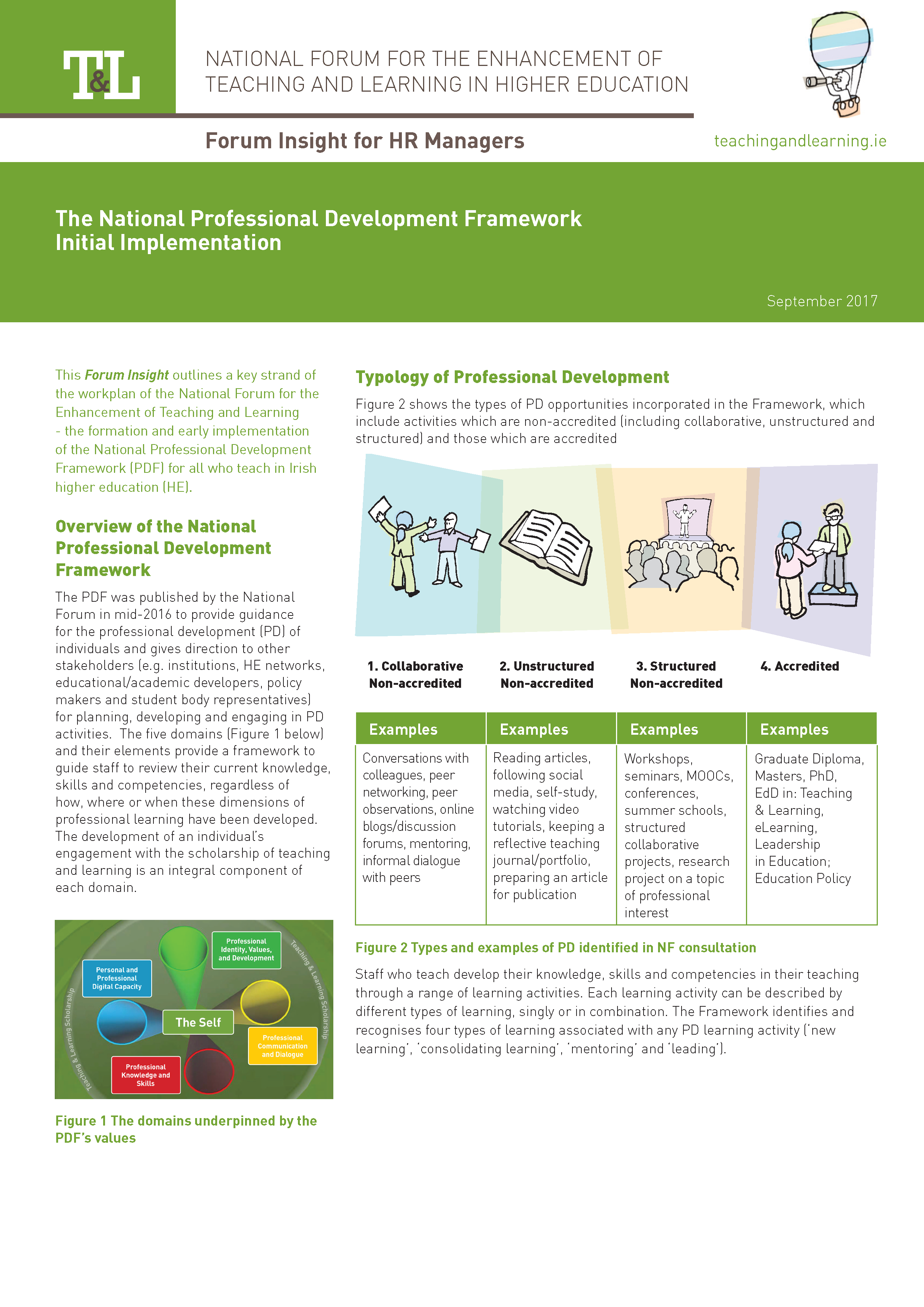 The National Professional Development Framework Initial Implementation ...
