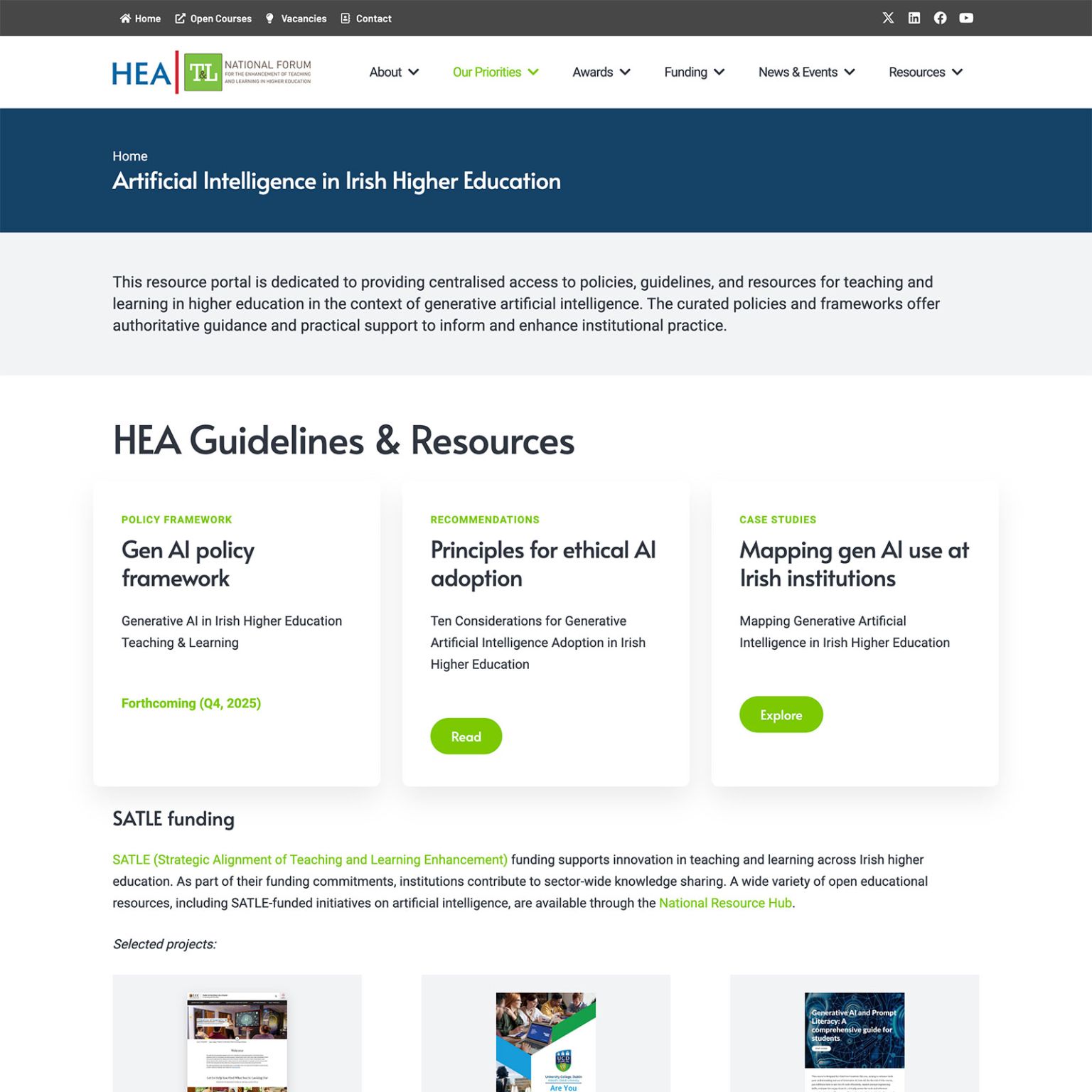 Generative Artificial Intelligence in Irish Higher Education Teaching ...