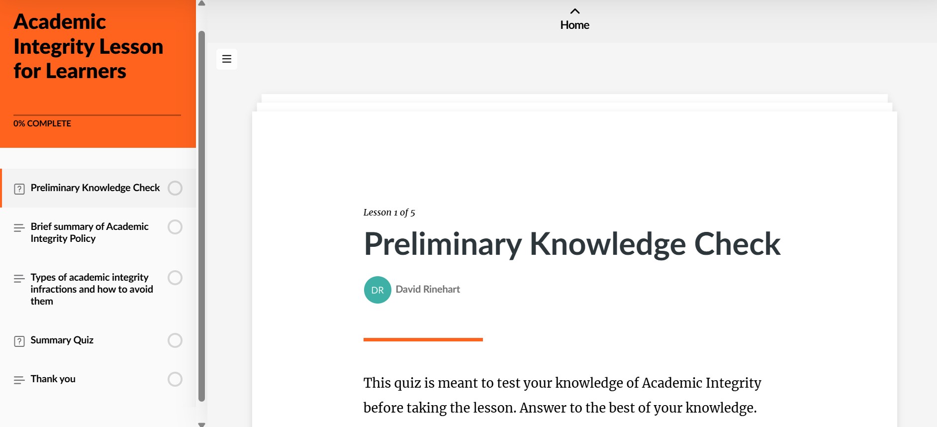 Academic Integrity Lesson for Learners - National Resource Hub